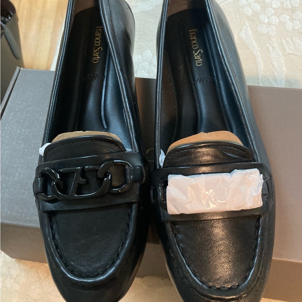 Franco Sarto Farah Black Loafers - NIB